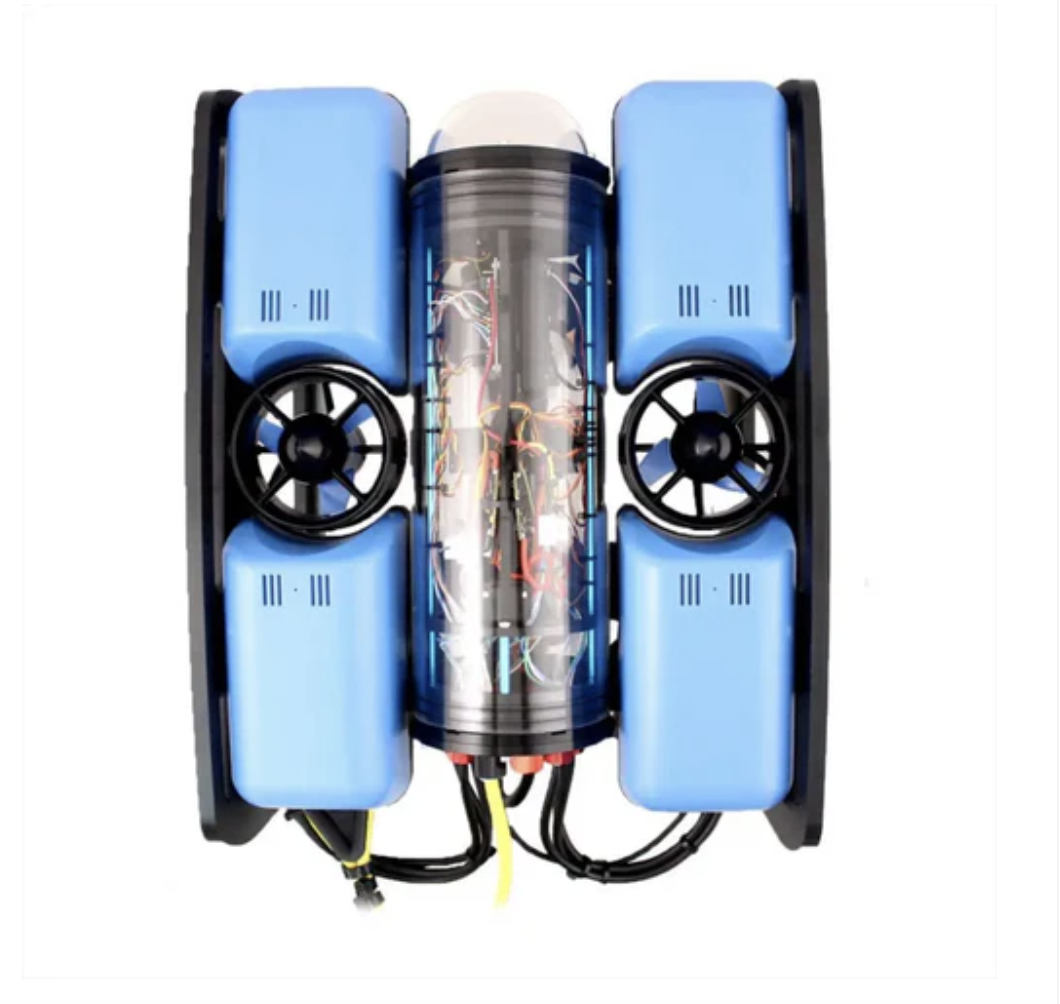 BlueROV2 Advanced Remotely Operated Underwater Vehicle Kit (includes 100m tether cable and 2 lights)