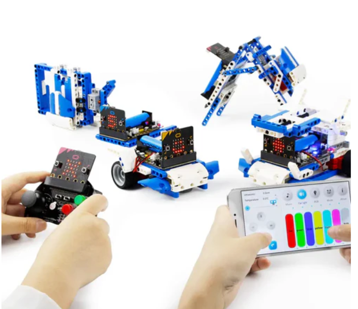 Yahboom Micro bit Building Robot Kit 16 in 1 STEM Project DIY Science Education Toy, suitable for children over 10 years old (standard kit does not include Microbit)