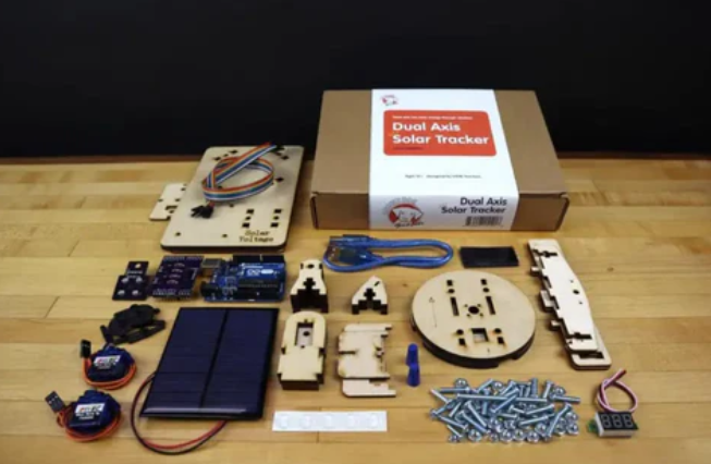 Dual axis solar tracker