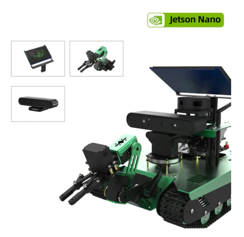 Yahboom Transbot ROS AI robot for Jetson NANO 4GB with depth camera, radar, robotic arm and 7" touch screen (without Jetson NANO SUB board)