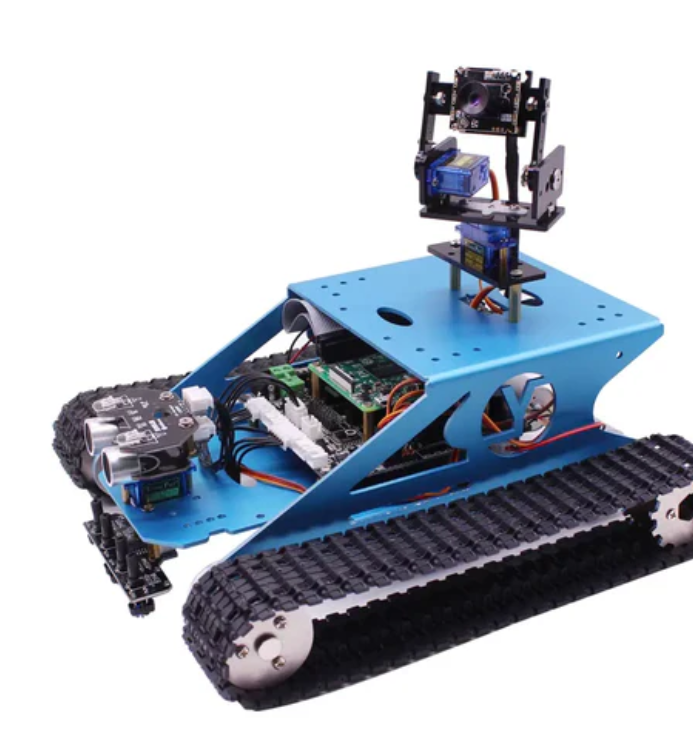 Yahboom G1 AI Vision Smart Tank Robot Kit with 5G Wifi Camera for Raspberry Pi 4B (Raspberry Pi Board Not Included)